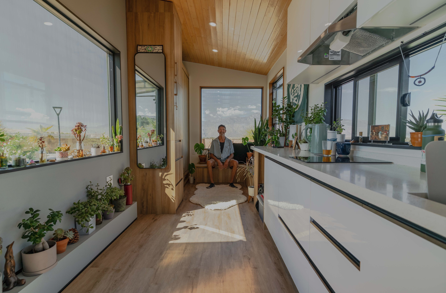 A happy customer in his Clever S which now qualifies as a dwelling in the county of San Diego