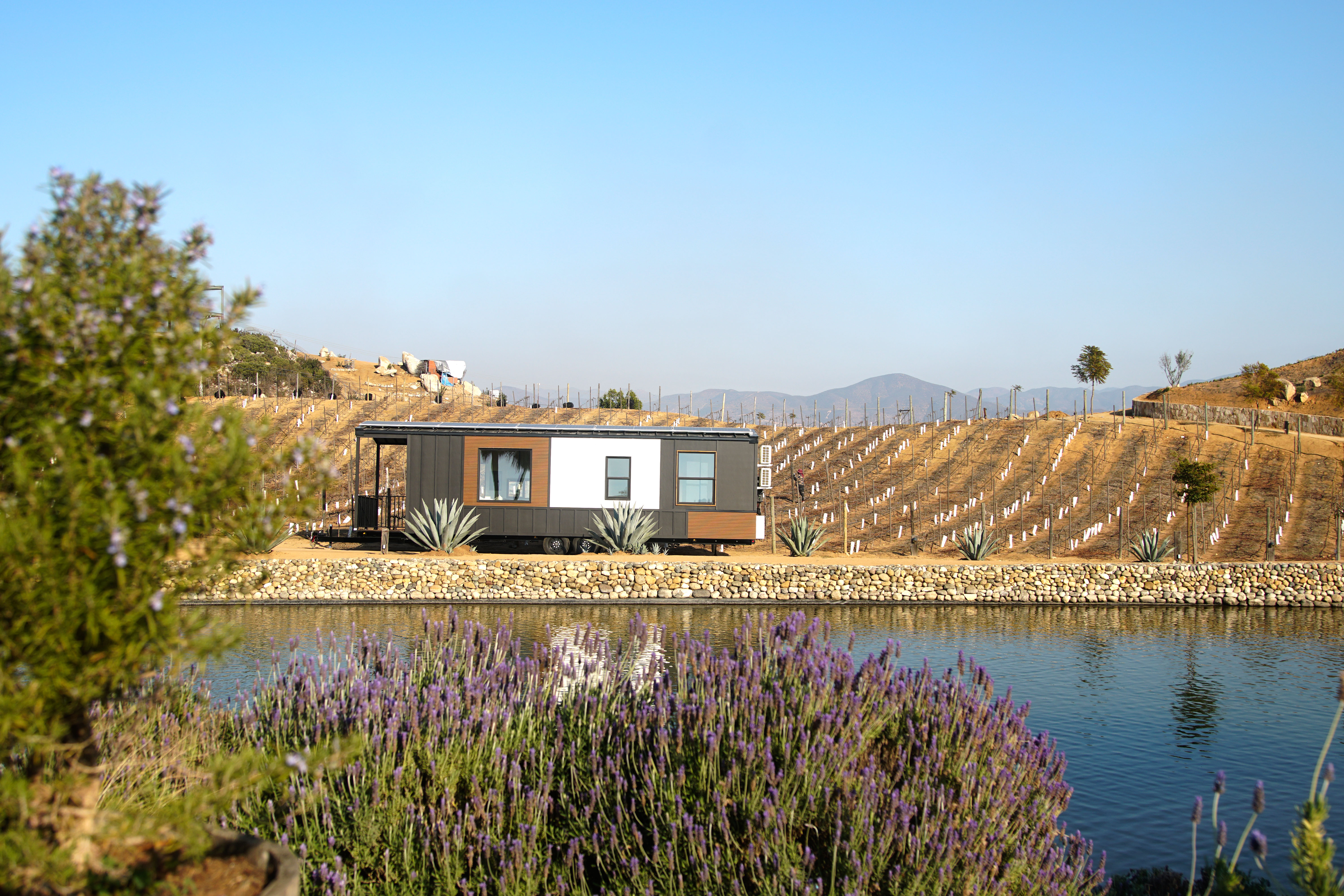 A Clever Tiny Home at a winery under the full sunlight