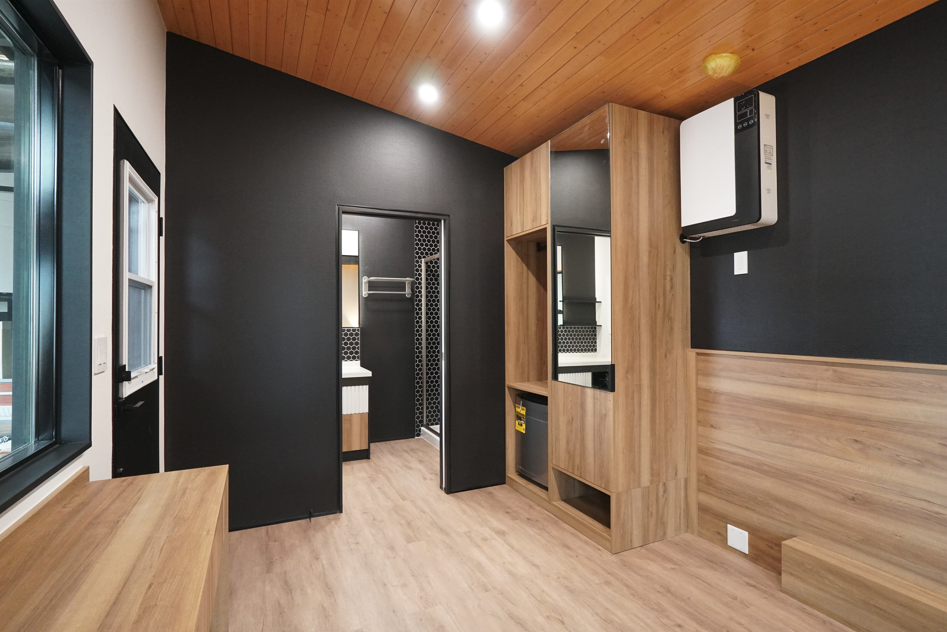 Energy Recovery Ventilation system in tiny home interior