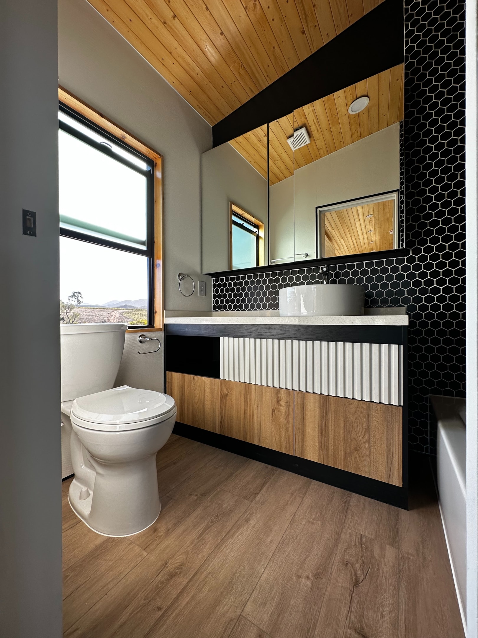 High-quality materials in a high-end modern tiny home..