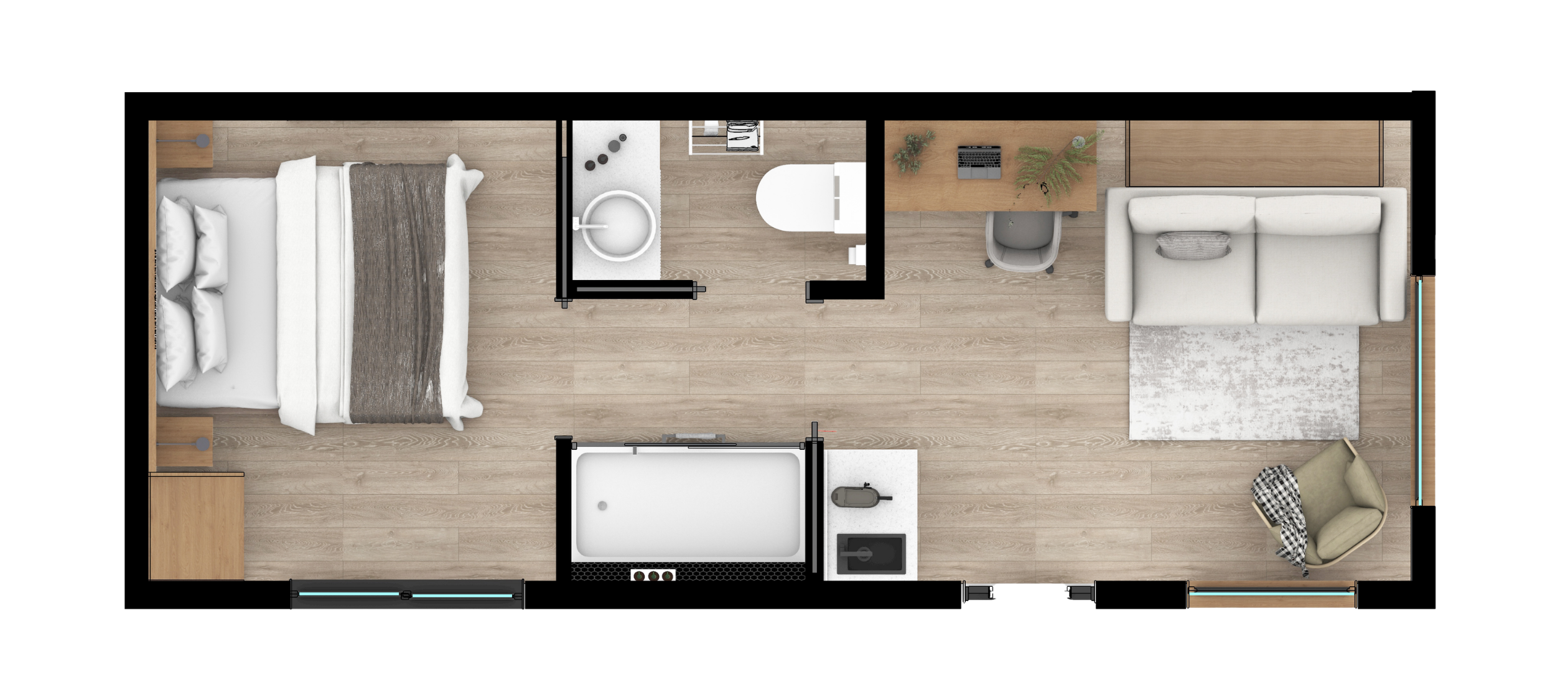 Clever 1 Stay floor plan