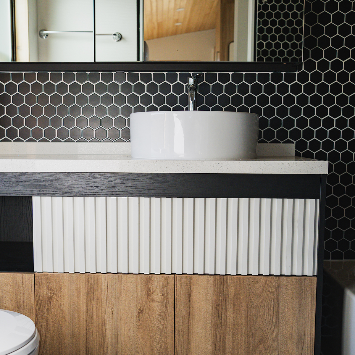 Hookups and utilities come standard in this compact tiny home from Clever